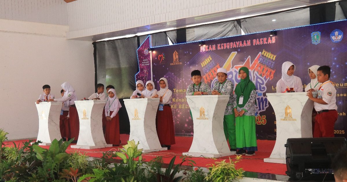 Peringati Pekan Kebudayaan Daerah, Museum Belitung Selenggarakan Sejumlah Lomba Untuk Siswa Se Kabupaten Belitung
