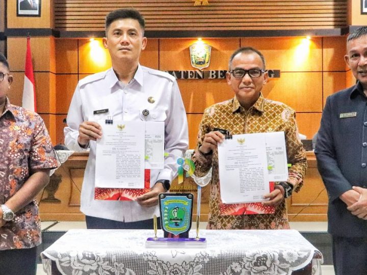 Optimalisasi Program Pebinaan dan Pelayanan, Lapas Tanjungpandan Perkuat Sinergitas Melalui MoU Bersama Bupati, APH dan Mitra Kerja