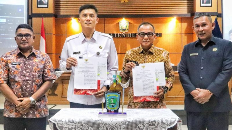 Optimalisasi Program Pebinaan dan Pelayanan, Lapas Tanjungpandan Perkuat Sinergitas Melalui MoU Bersama Bupati, APH dan Mitra Kerja