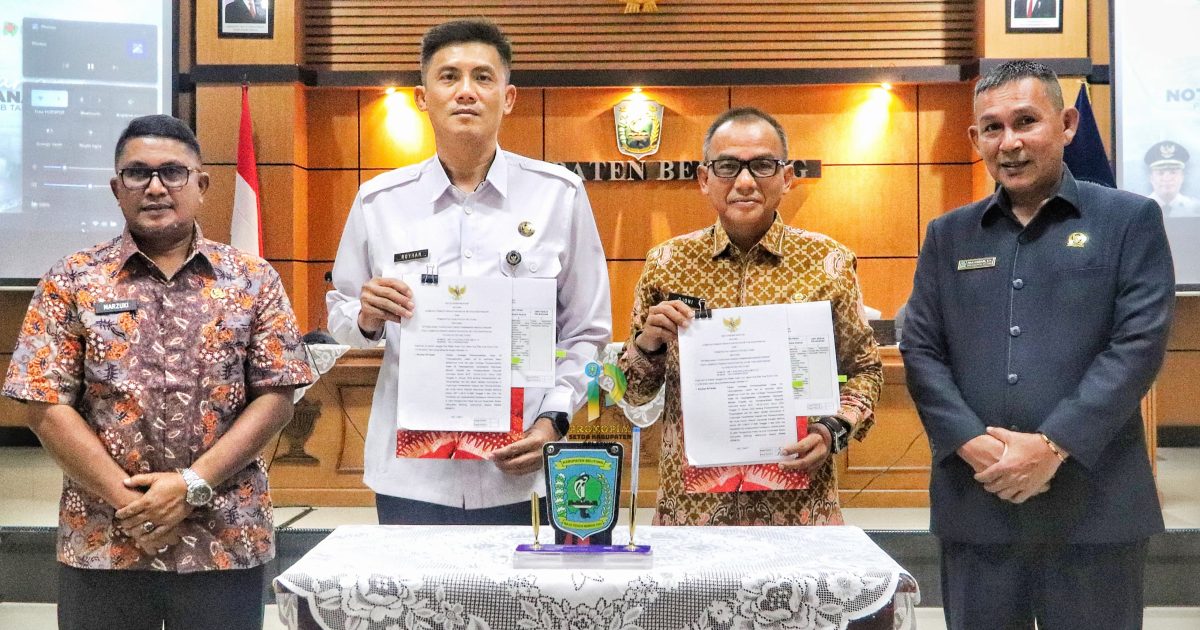 Optimalisasi Program Pebinaan dan Pelayanan, Lapas Tanjungpandan Perkuat Sinergitas Melalui MoU Bersama Bupati, APH dan Mitra Kerja