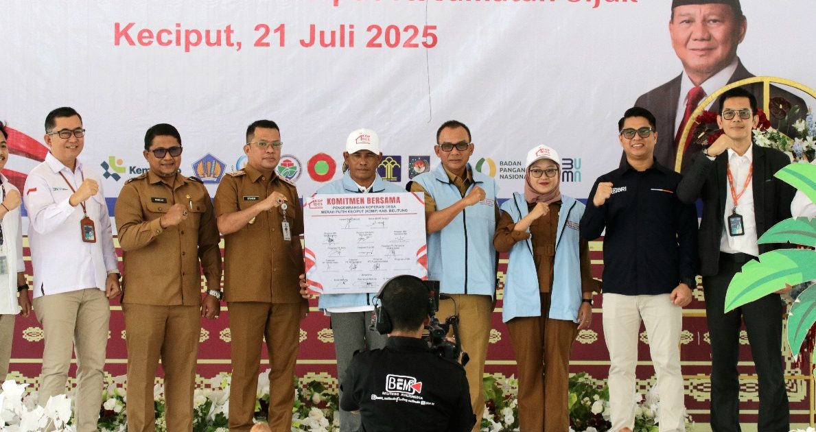 Koperasi Merah Putih dari 42 Desa dan 7 Kelurahan di Belitung Diluncurkan