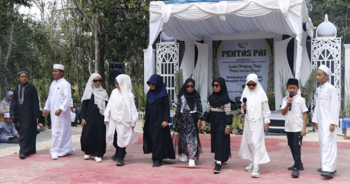 Peringati Maulid Nabi, KKG PAI Tanjungpandan dan Selat Nasik Adakan Pentas Pendidikan Agama Islam