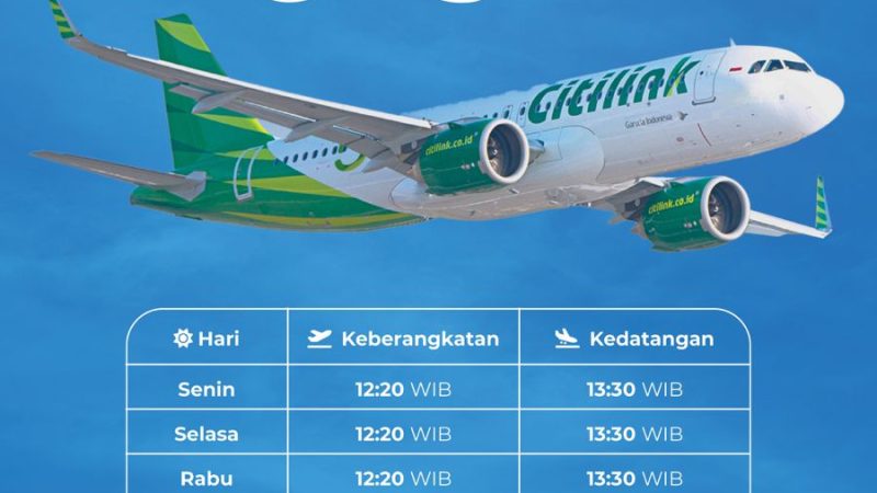 Citylink Buka Penerbangan Setiap Hari Mulai 1 Oktober 2025 Rute Jakarta-Belitung