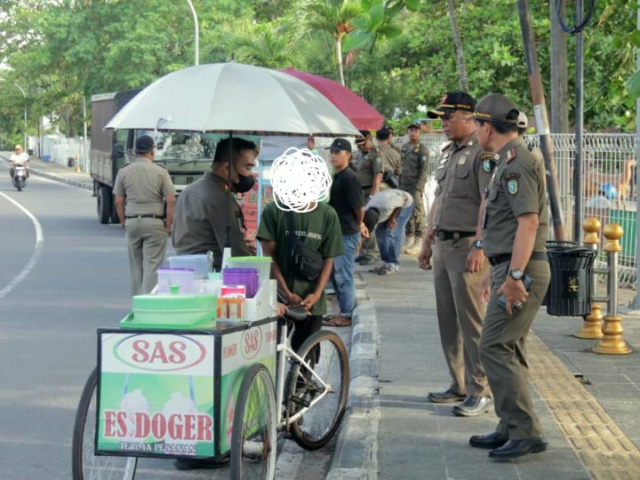 Satpol PP Belitung Gencarkan Penertiban PKL di Sejumlah Titik Kota