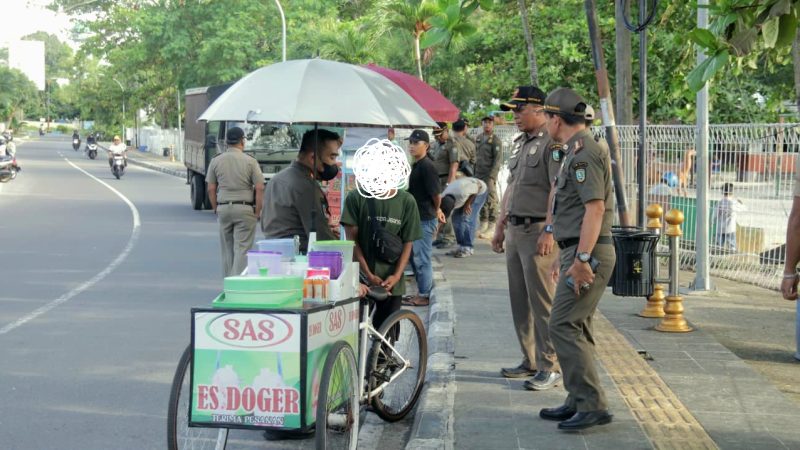 Satpol PP Belitung Gencarkan Penertiban PKL di Sejumlah Titik Kota