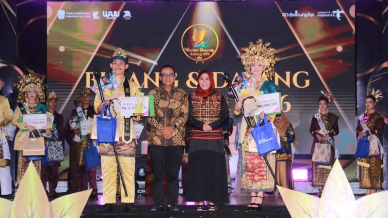 Puncak Pemilihan Bujang Dayang Belitung 2026, Gibran dan Garcia Jadi Yang Terbaik